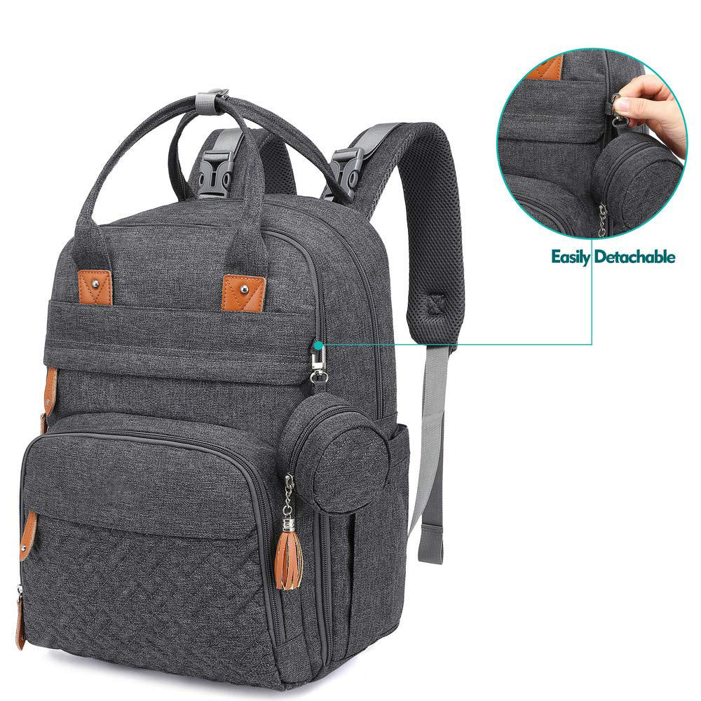Nappy Bag Backpack With Change Mat